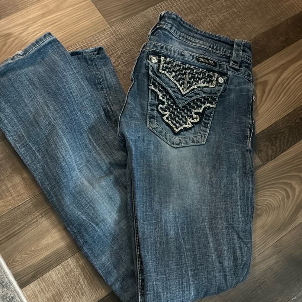 Miss me jeans. Some wear. Size 29. Length 33.